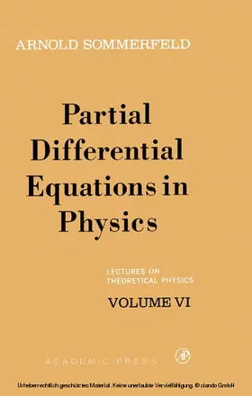 aaa |  Partial Differential Equations in Physics | eBook | Sack Fachmedien