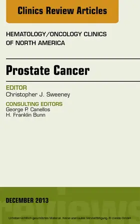 Sweeney |  Prostate Cancer, An Issue of Hematology/Oncology Clinics of North America | eBook | Sack Fachmedien