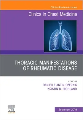 Antin-Ozerkis / Highland |  Thoracic Manifestations of Rheumatic Disease, an Issue of Clinics in Chest Medicine | Buch |  Sack Fachmedien