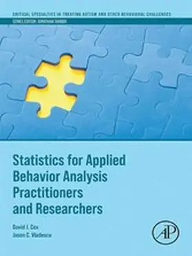 Cox / Vladescu | Statistics for Applied Behavior Analysis Practitioners and Researchers | E-Book | sack.de