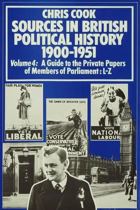 Cook / Jones / Sinclair |  Sources in British Political History 1900-1951 | Buch |  Sack Fachmedien