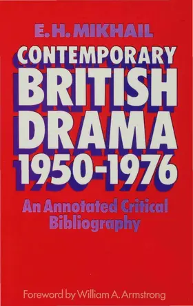 Mikhail |  Contemporary British Drama 1950-1976 | Buch |  Sack Fachmedien