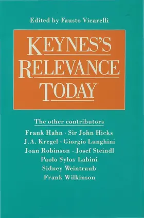 Vicarelli | Keynes's Relevance Today | Buch | 978-0-333-36345-4 | www2.sack.de