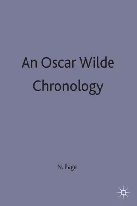 Page |  An Oscar Wilde Chronology | Buch |  Sack Fachmedien