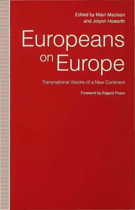 Howorth / Maclean |  Europeans on Europe | Buch |  Sack Fachmedien