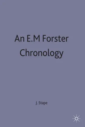 Stape |  An E. M. Forster Chronology | Buch |  Sack Fachmedien