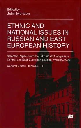 Morison |  Ethnic and National Issues in Russian and East European History | Buch |  Sack Fachmedien