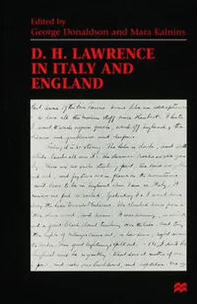 Donaldson / Kalnins |  D. H. Lawrence in Italy and England | Buch |  Sack Fachmedien