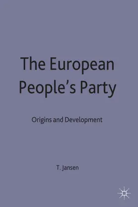 Jansen |  The European People's Party | Buch |  Sack Fachmedien