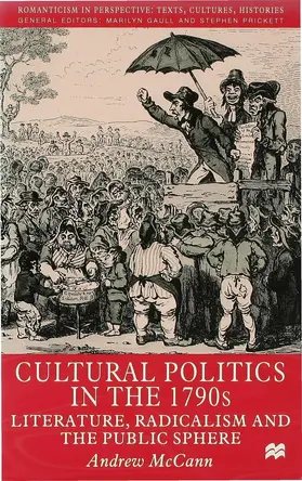 McCann |  Cultural Politics in the 1790s | Buch |  Sack Fachmedien