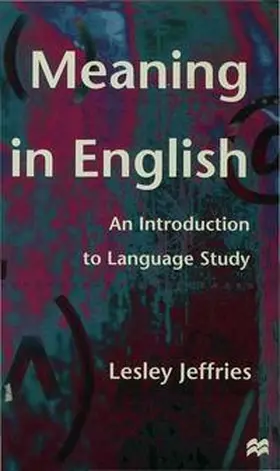 Jeffries |  Meaning in English | Buch |  Sack Fachmedien