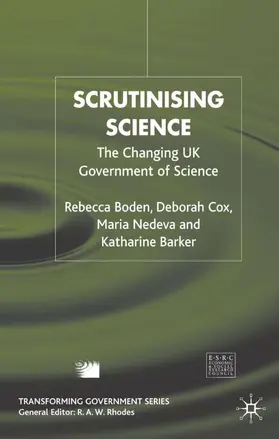 Boden / Cox / Nedeva |  Scrutinising Science | Buch |  Sack Fachmedien