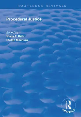 Machura / Röhl |  Procedural Justice | Buch |  Sack Fachmedien