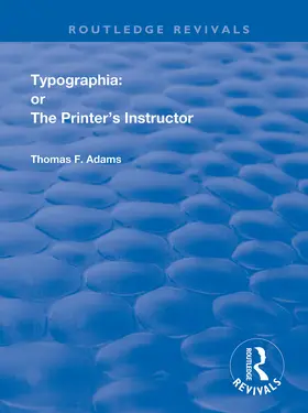 Adams |  Typographia | Buch |  Sack Fachmedien