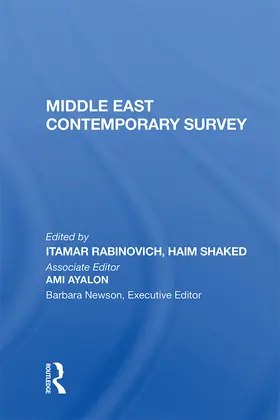 Rabinovich | Middle East Contemporary Survey, Volume Xi, 1987 | Buch | 978-0-367-15298-7 | sack.de