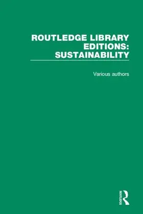  Routledge Library Editions: Sustainability | Buch |  Sack Fachmedien