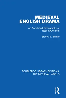 Berger |  Medieval English Drama | Buch |  Sack Fachmedien