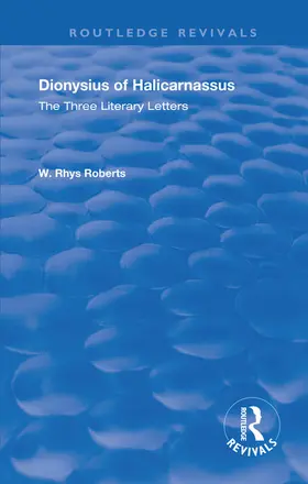 Rhys Roberts | The Three Literary Letters | Buch | 978-0-367-19477-2 | sack.de