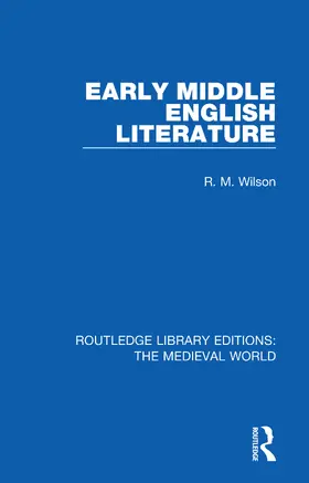 Wilson |  Early Middle English Literature | Buch |  Sack Fachmedien
