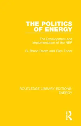 Doern / Toner |  The Politics of Energy | Buch |  Sack Fachmedien