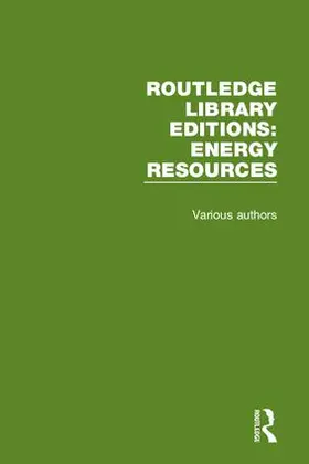 Various |  Routledge Library Editions: Energy Resources | Buch |  Sack Fachmedien