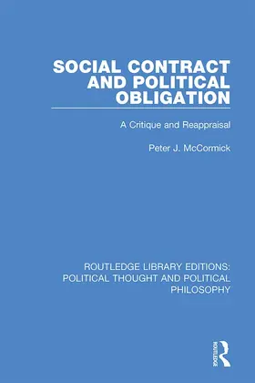 McCormick |  Social Contract and Political Obligation | Buch |  Sack Fachmedien