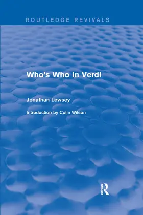 Lewsey | Who's Who in Verdi | Buch | 978-0-367-24958-8 | sack.de