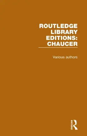 Various |  Routledge Library Editions: Chaucer | Buch |  Sack Fachmedien