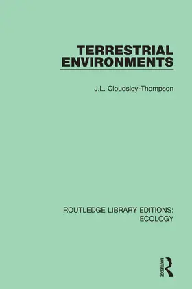 Cloudsley-Thompson |  Terrestrial Environments | Buch |  Sack Fachmedien