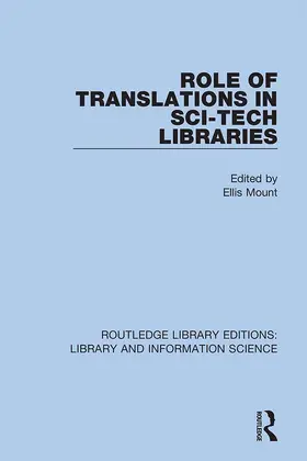 Mount |  Role of Translations in Sci-Tech Libraries | Buch |  Sack Fachmedien