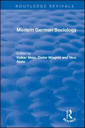 Meja / Misgeld / Stehr |  Modern German Sociology | Buch |  Sack Fachmedien