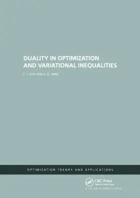 Goh |  Duality in Optimization and Variational Inequalities | Buch |  Sack Fachmedien