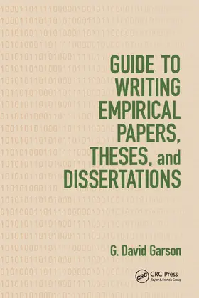 Garson |  Guide to Writing Empirical Papers, Theses, and Dissertations | Buch |  Sack Fachmedien