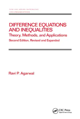 Agarwal |  Difference Equations and  Inequalities | Buch |  Sack Fachmedien