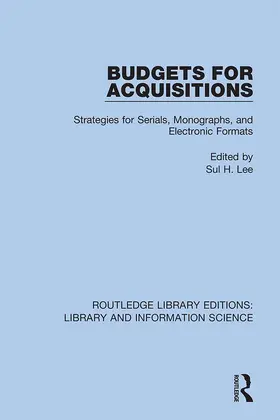 Lee |  Budgets for Acquisitions | Buch |  Sack Fachmedien