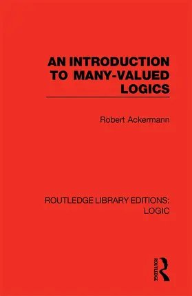 Ackermann | An Introduction to Many-valued Logics | Buch | 978-0-367-41744-4 | www2.sack.de