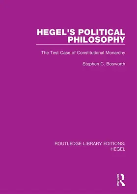 Bosworth | Hegel's Political Philosophy | Buch | 978-0-367-41994-3 | www2.sack.de