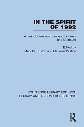 Huston / Pastine |  In the Spirit of 1992 | Buch |  Sack Fachmedien