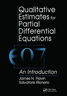 Flavin / Rionero | Qualitative Estimates For Partial Differential Equations | Buch | 978-0-367-44879-0 | sack.de