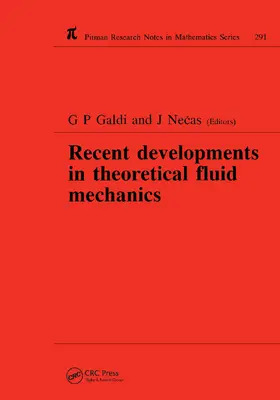 Galdi / Necas |  Recent Developments in Theoretical Fluid Mechanics | Buch |  Sack Fachmedien