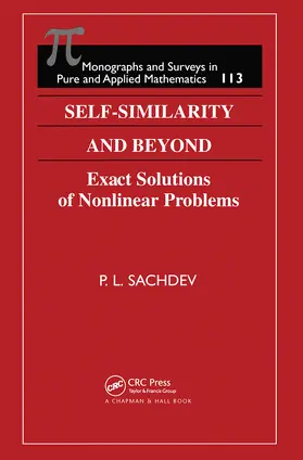 Sachdev | Self-Similarity and Beyond | Buch | 978-0-367-45548-4 | www2.sack.de