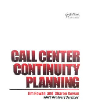 Rowan |  Call Center Continuity Planning | Buch |  Sack Fachmedien