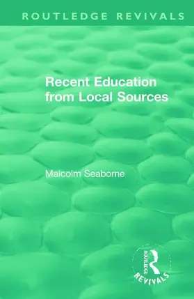 Seaborne |  Recent Education from Local Sources | Buch |  Sack Fachmedien
