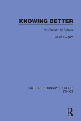 Belgum |  Knowing Better | Buch |  Sack Fachmedien