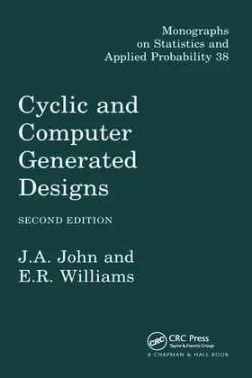 John / Williams |  Cyclic and Computer Generated Designs | Buch |  Sack Fachmedien