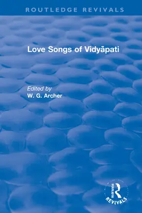 Archer |  Love Songs of Vidyapati | Buch |  Sack Fachmedien