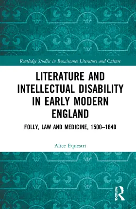 Equestri |  Literature and Intellectual Disability in Early Modern England | Buch |  Sack Fachmedien