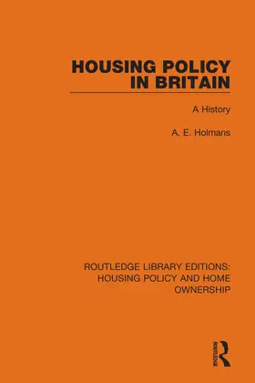 Holmans |  Housing Policy in Britain | Buch |  Sack Fachmedien