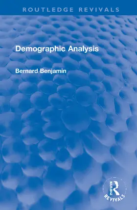 Benjamin |  Demographic Analysis | Buch |  Sack Fachmedien