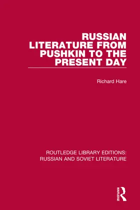 Hare |  Russian Literature from Pushkin to the Present Day | Buch |  Sack Fachmedien